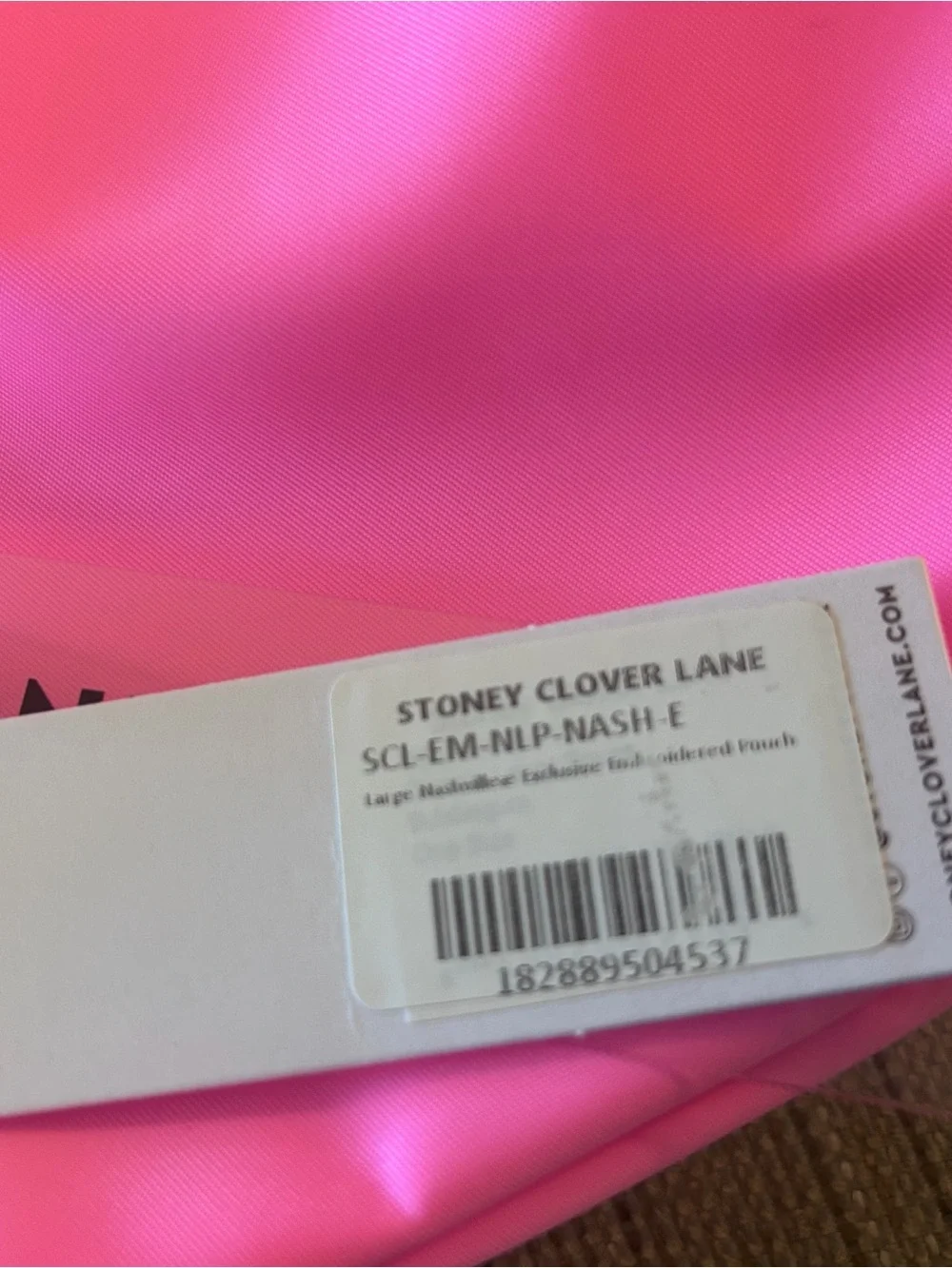 Stoney Clover Lane Bright Pink Nashville Pouch